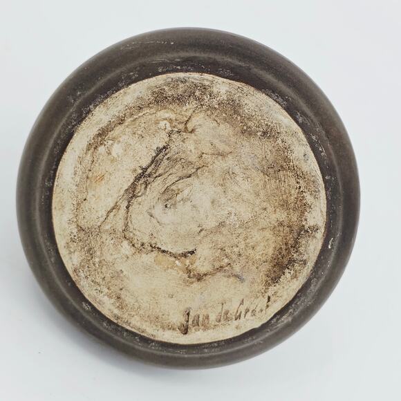 Mid century ceramic Oil lamp by Jan de Graaf-dutch design MCM Pottery Vintage - Picture 6 of 9